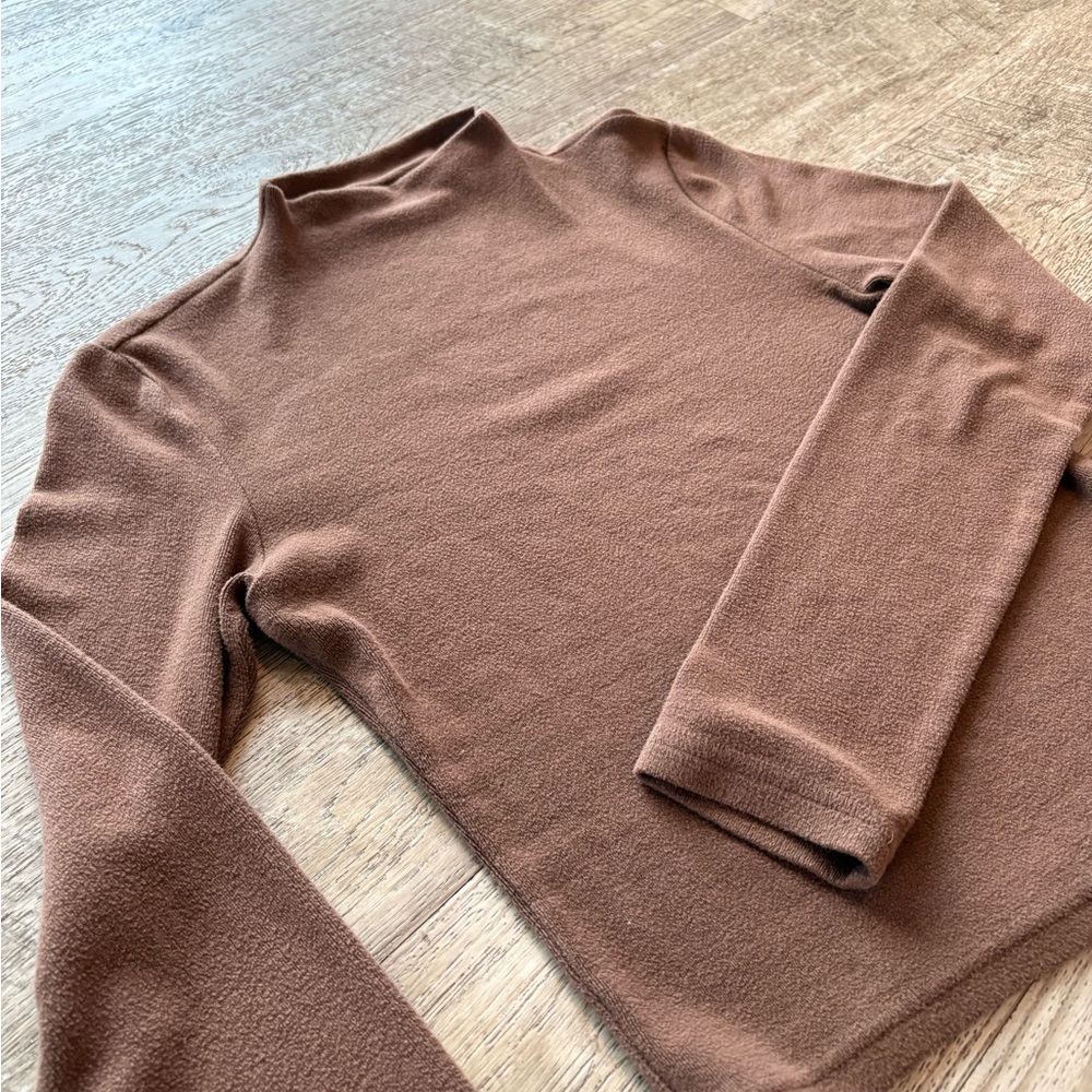 OGL Soft Brown Long Sleeves Turtleneck Sweater - Size S